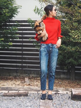 mariko   さんの「N.Vogue(エヌヴォーグ)バルーン袖ニット」を使ったコーディネート