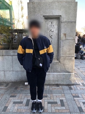 「アイテム（ブルゾン）」を使った、せきさん（メンズ・177cm・10代）の冬コーディネート