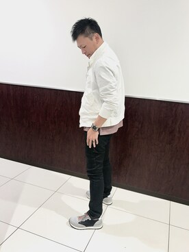 「PAZZO（パッゾ）のアイテム（ブルゾン）」を使った、hideさん（メンズ・172cm）の春コーディネート