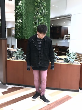 「HALFMAN（ハーフマン）のアイテム」を使った、hideさん（メンズ・172cm）の春コーディネート