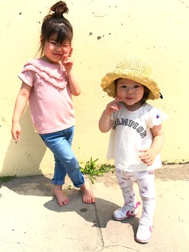 ふわんプリッさん（キッズ・110cm）の夏コーディネート