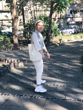 「blue」｜「アイテム（ベスト）」を使った、瑄さん（レディース・160cm）の冬コーディネート