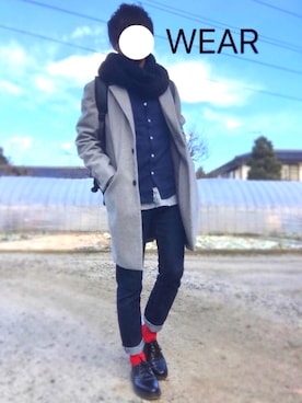 ぷれさん（メンズ・169cm）の冬コーディネート