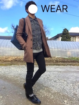 ぷれさん（メンズ・169cm）の冬コーディネート