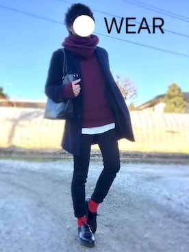 ぷれさん（メンズ・169cm）の冬コーディネート