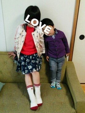 sayumaruさん（キッズ・120cm）の春コーディネート