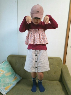 sayumaruさん（キッズ・123cm）の秋コーディネート