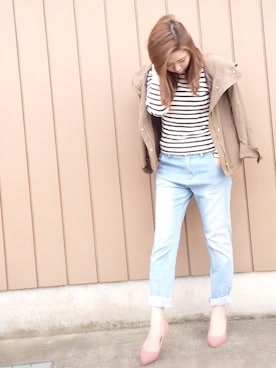 「willselection」｜「アイテム（ブルゾン）」を使った、yuka.c5さん（レディース・159cm）の春コーディネート