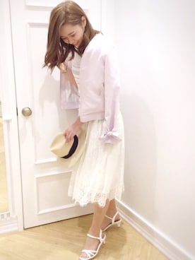 「willselection」｜「アイテム（ブルゾン）」を使った、yuka.c5さん（レディース・159cm）の春コーディネート