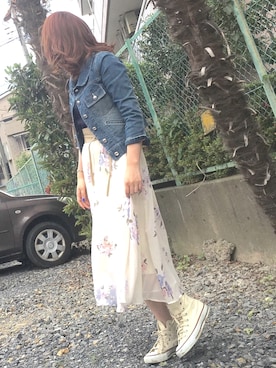 「willselection」｜「アイテム（デニムジャケット）」を使った、yuka.c5さん（レディース・159cm）の夏コーディネート