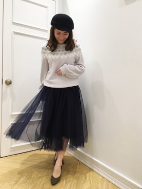 「willselection」｜「アイテム（帽子）」を使った、yuka.c5さん（レディース・159cm）の秋コーディネート