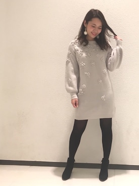 「willselection」｜「アイテム（アクセサリー）」を使った、yuka.c5さん（レディース・159cm）の冬コーディネート