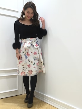 「willselection」｜「アイテム（アクセサリー）」を使った、yuka.c5さん（レディース・159cm）の冬コーディネート