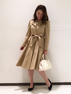 「willselection」｜「アイテム（トレンチコート）」を使った、yuka.c5さん（レディース・159cm）の春コーディネート