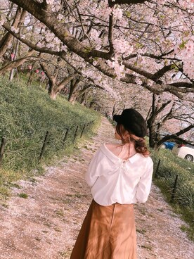 「willselection」｜「アイテム（帽子）」を使った、yuka.c5さん（レディース・159cm）の春コーディネート
