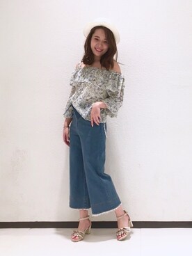 「WILLSELECTION（ウィルセレクション）のアイテム（パンツ）」を使った、yuka.c5さん（レディース・159cm）の春コーディネート