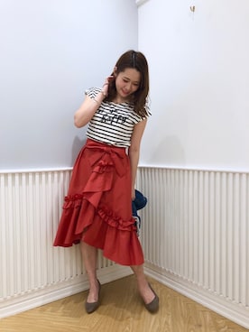 「willselection」｜「アイテム（デニムジャケット）」を使った、yuka.c5さん（レディース・159cm）の春コーディネート