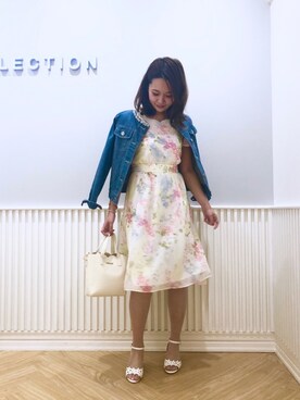 「willselection」｜「アイテム（デニムジャケット）」を使った、yuka.c5さん（レディース・159cm）の春コーディネート