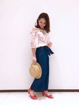 「willselection」｜「アイテム（帽子）」を使った、yuka.c5さん（レディース・159cm）の春コーディネート