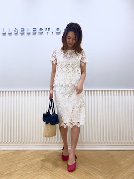 「WILLSELECTION（ウィルセレクション）のアイテム（アクセサリー）」を使った、yuka.c5さん（レディース・159cm）の夏コーディネート