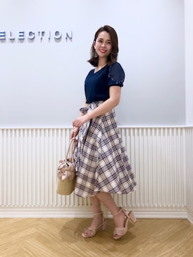 「willselection」｜「アイテム（アクセサリー）」を使った、yuka.c5さん（レディース・159cm）の夏コーディネート