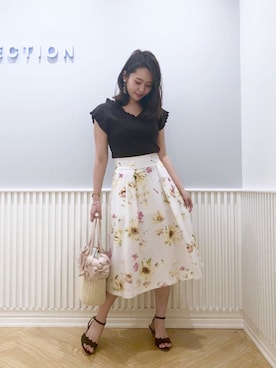 「WILLSELECTION（ウィルセレクション）のアイテム（トートバッグ）」を使った、yuka.c5さん（レディース・159cm）の夏コーディネート