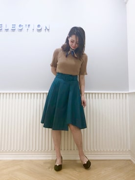 「WILLSELECTION（ウィルセレクション）のアイテム（パンプス）」を使った、yuka.c5さん（レディース・159cm）の秋コーディネート