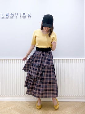 「willselection」｜「アイテム（帽子）」を使った、yuka.c5さん（レディース・159cm）の秋コーディネート