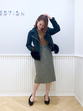 「willselection」｜「アイテム（その他アウター）」を使った、yuka.c5さん（レディース・159cm）の秋コーディネート