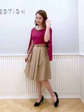 「WILLSELECTION（ウィルセレクション）のアイテム（パンプス）」を使った、yuka.c5さん（レディース・159cm）の秋コーディネート