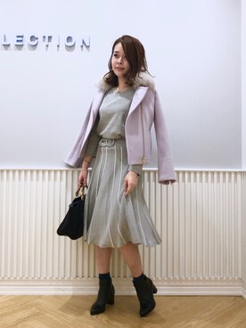 「willselection」｜「アイテム（その他アウター）」を使った、yuka.c5さん（レディース・159cm）の秋コーディネート