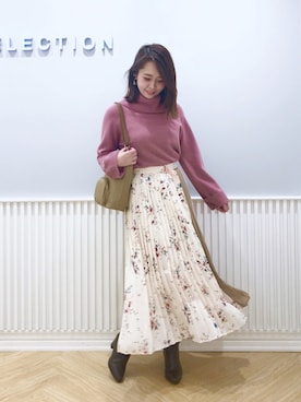 「WILLSELECTION（ウィルセレクション）のアイテム（ブーツ）」を使った、yuka.c5さん（レディース・159cm）の冬コーディネート