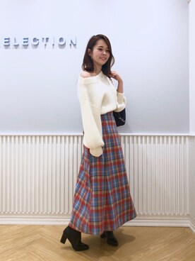 「WILLSELECTION（ウィルセレクション）のアイテム（ブーツ）」を使った、yuka.c5さん（レディース・159cm）の冬コーディネート