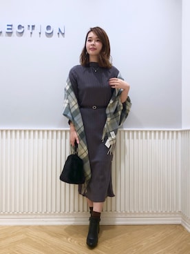 「WILLSELECTION（ウィルセレクション）のアイテム（ブーツ）」を使った、yuka.c5さん（レディース・159cm）の冬コーディネート