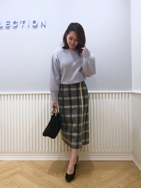 「WILLSELECTION（ウィルセレクション）のアイテム（パンプス）」を使った、yuka.c5さん（レディース・159cm）の冬コーディネート