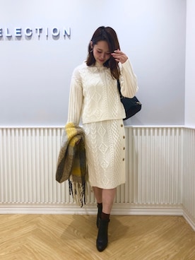 「WILLSELECTION（ウィルセレクション）のアイテム（ブーツ）」を使った、yuka.c5さん（レディース・159cm）の冬コーディネート