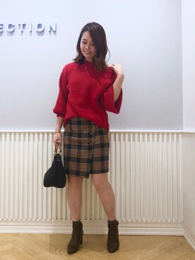 「WILLSELECTION（ウィルセレクション）のアイテム（ブーツ）」を使った、yuka.c5さん（レディース・159cm）の冬コーディネート