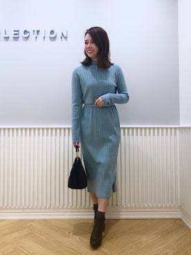 「WILLSELECTION（ウィルセレクション）のアイテム（ブーツ）」を使った、yuka.c5さん（レディース・159cm）の冬コーディネート