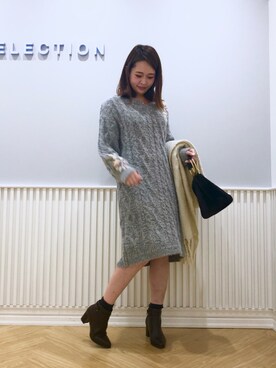 yuka.c5さん（レディース・159cm）の冬コーディネート