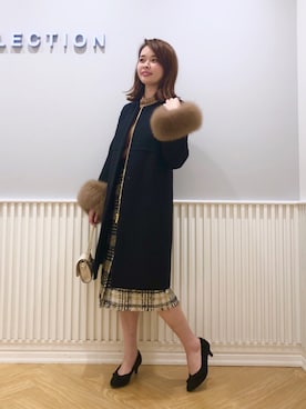 「willselection」｜「アイテム（ジャケット/アウター）」を使った、yuka.c5さん（レディース・159cm）の冬コーディネート