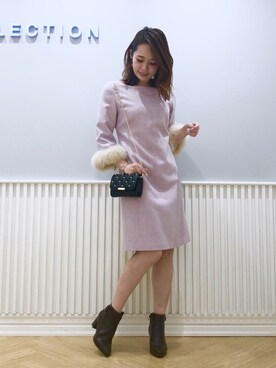 「WILLSELECTION（ウィルセレクション）のアイテム（ブーツ）」を使った、yuka.c5さん（レディース・159cm）の冬コーディネート