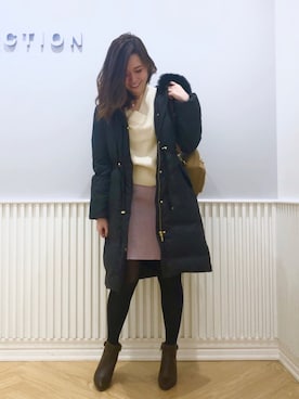 「willselection」｜「アイテム（ジャケット/アウター）」を使った、yuka.c5さん（レディース・159cm）の冬コーディネート