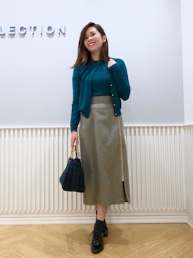 「WILLSELECTION（ウィルセレクション）のアイテム（アンサンブル）」を使った、yuka.c5さん（レディース・159cm）の冬コーディネート