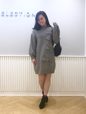 yuka.c5さん（レディース・159cm）の冬コーディネート