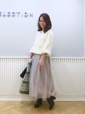 yuka.c5さん（レディース・159cm）の冬コーディネート