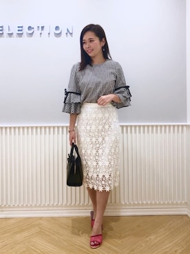 「WILLSELECTION（ウィルセレクション）のアイテム（ハンドバッグ）」を使った、yuka.c5さん（レディース・159cm）の春コーディネート