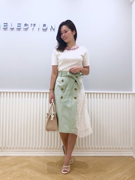「WILLSELECTION（ウィルセレクション）のアイテム（ハンドバッグ）」を使った、yuka.c5さん（レディース・159cm）の春コーディネート
