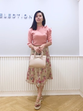 「WILLSELECTION（ウィルセレクション）のアイテム（ハンドバッグ）」を使った、yuka.c5さん（レディース・159cm）の春コーディネート