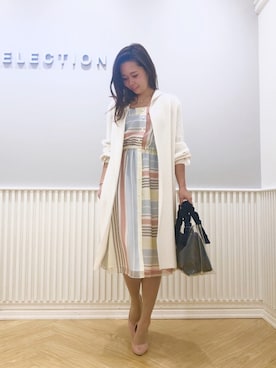 「WILLSELECTION（ウィルセレクション）のアイテム（ハンドバッグ）」を使った、yuka.c5さん（レディース・159cm）の春コーディネート