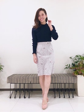 「WILLSELECTION（ウィルセレクション）のアイテム（パンプス）」を使った、yuka.c5さん（レディース・159cm）の冬コーディネート